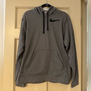 Nike Men's Charcoal Gray Hoodie